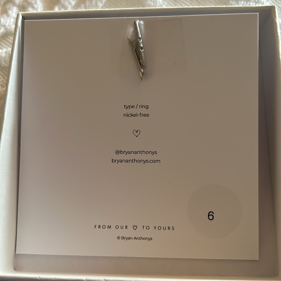 NIB Bryan Anthony’s Silver Tone Self Love Ring - Picture 3 of 3